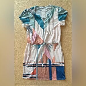 Disamer Multicolor Geometric Mini Dress